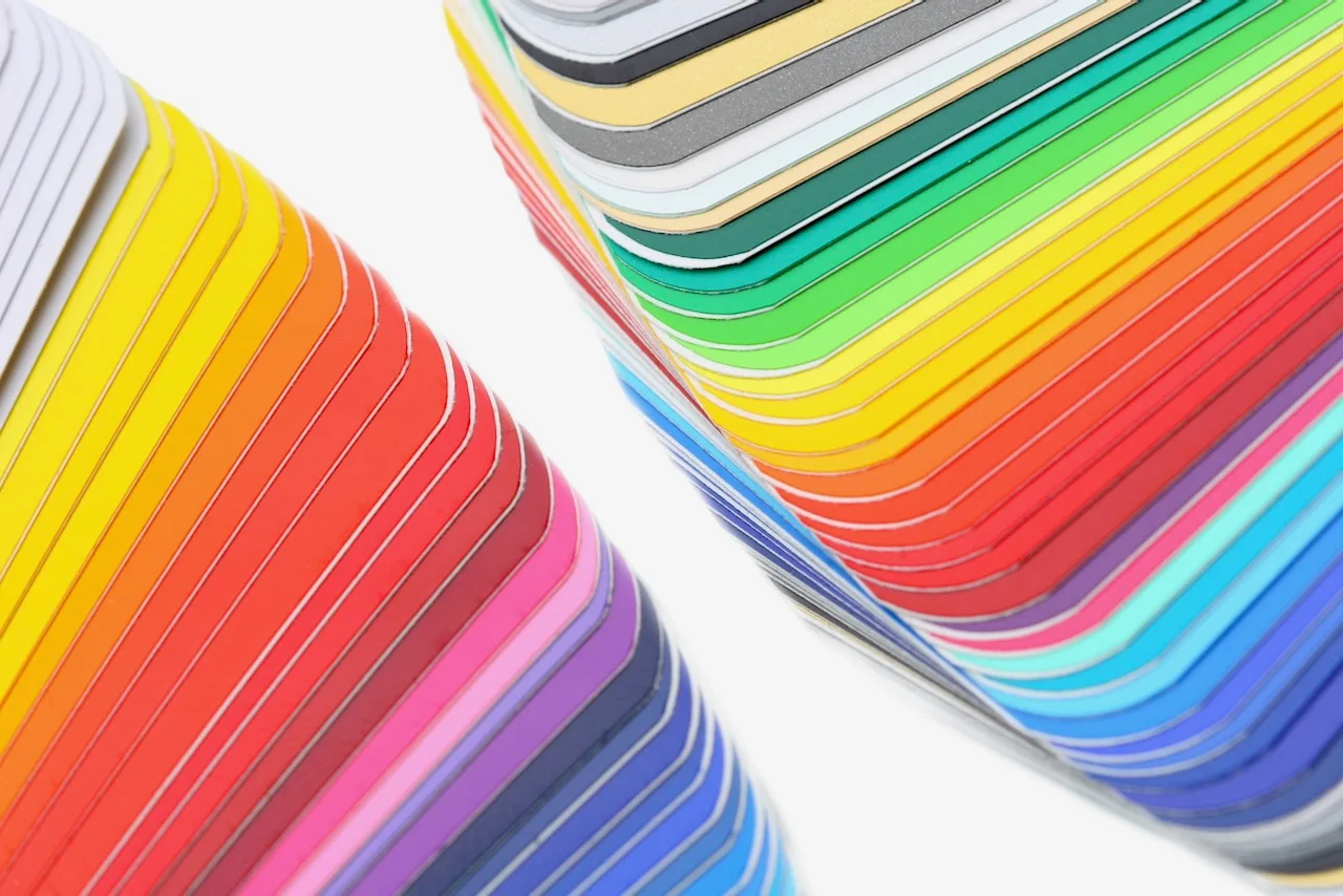 Mostrari de papers i cartolines de colors